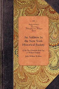 Address by the New York Historical Soc