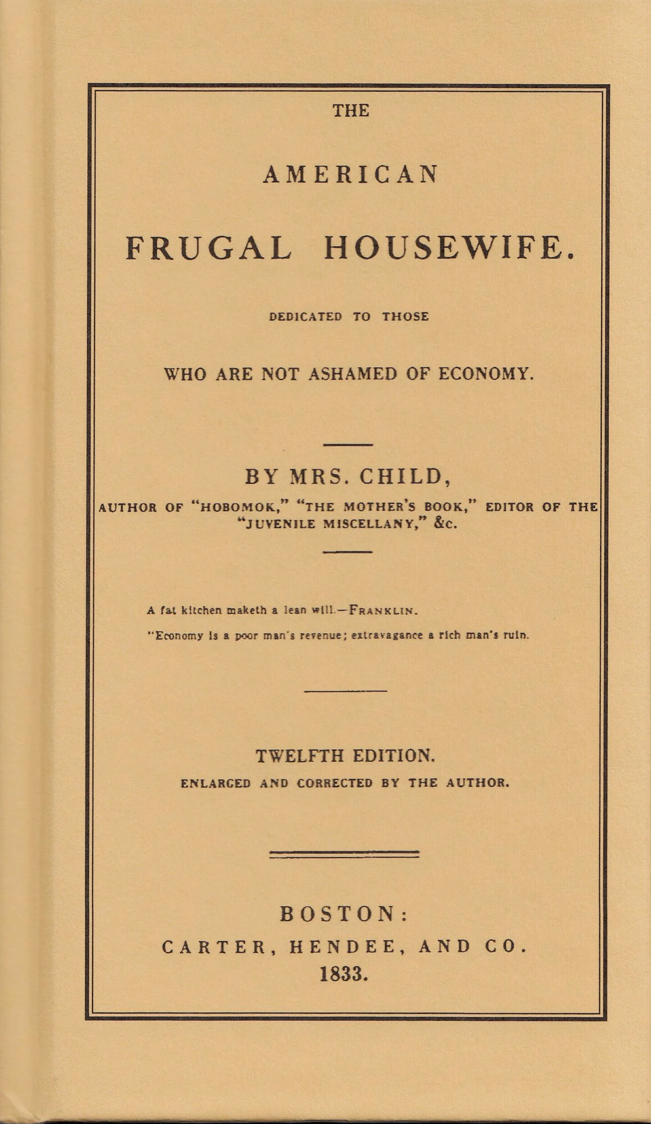 American Frugal Housewife